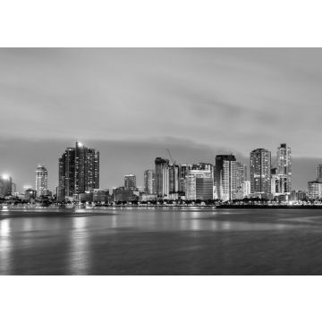 Lais Puzzle - Skyline von Manila, der Hauptstadt der Philippinen in schwarz weiß - 500, 1.000 & 2.000 Teile