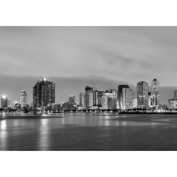 Lais Puzzle - Skyline von Manila, der Hauptstadt der Philippinen in schwarz weiß - 1.000 Teile