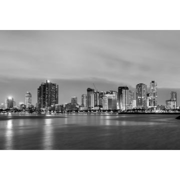 Lais Puzzle - Skyline von Manila, der Hauptstadt der Philippinen in schwarz weiß - 2.000 Teile