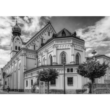 Lais Puzzle - Kirche St. Nikolaus Rosenheim in schwarz weiß - 500, 1.000 & 2.000 Teile