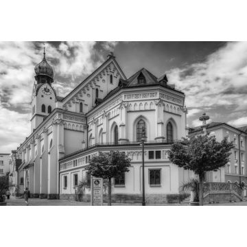 Lais Puzzle - Kirche St. Nikolaus Rosenheim in schwarz weiß - 2.000 Teile