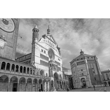 Lais Puzzle - Dom, Torrazzo und Battistero, Cremona in schwarz weiß - 2.000 Teile