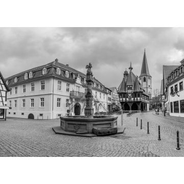 Lais Puzzle - Rathaus Michelstadt im Odenwald in schwarz weiß - 1.000 Teile