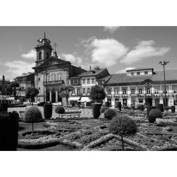 Lais Puzzle - Portugal, Ort in Guimaraes in schwarz weiß - 1.000 Teile