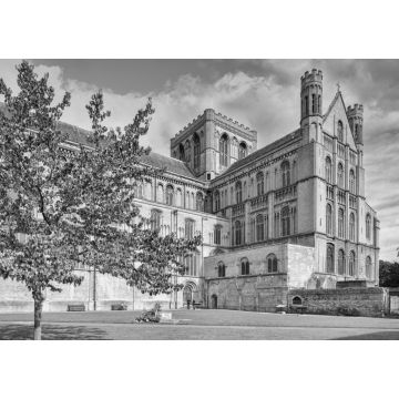 Lais Puzzle - Südwand der Peterborough Kathedrale, Cambridgeshire, England, Großbritannien in schwarz weiß - 1.000 Teile