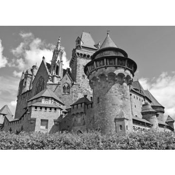 Lais Puzzle - Alte Burg Kreuzenstein in Österreich in schwarz weiß - 500, 1.000 & 2.000 Teile