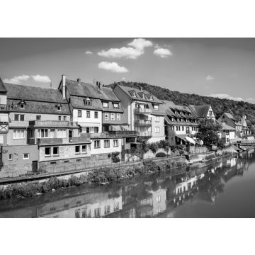 Lais Puzzle - Landschaft in Wertheim am Main, Deutschland in schwarz weiß - 500, 1.000 & 2.000 Teile