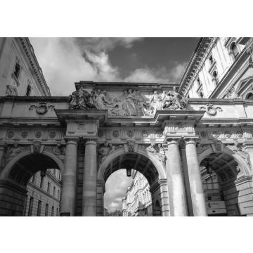 Lais Puzzle - Tor neben dem Gebäude des Foreign & Commonwealth Office in London City, UK in schwarz weiß - 500, 1.000 & 2.000 Teile