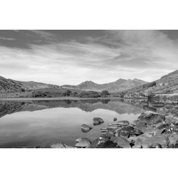 Lais Puzzle - Capel Curig, Snowdonia, Wales in schwarz weiß - 2.000 Teile
