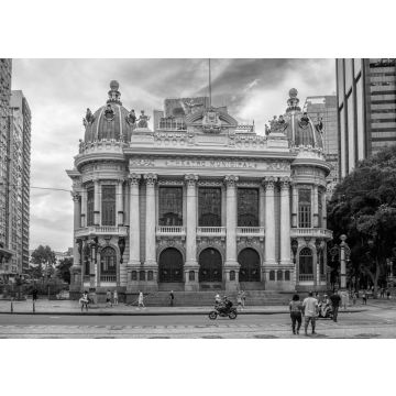 Lais Puzzle - Das Theatro Municipal (Stadttheater) ist ein Opernhaus im Stadtteil Centro von Rio de Janeiro, Brasilien in schwarz weiß - 500, 1.000 & 2.000 Teile