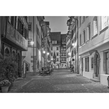 Lais Puzzle - Straße in Zug, Schweiz in schwarz weiß - 1.000 Teile
