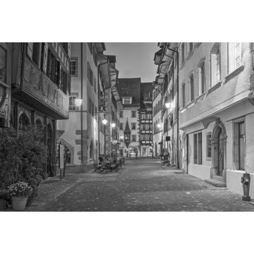Lais Puzzle - Straße in Zug, Schweiz in schwarz weiß - 2.000 Teile