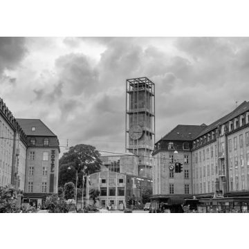 Lais Puzzle - Rathaus der Stadt Aarhus, Dänemark in schwarz weiß - 500, 1.000 & 2.000 Teile