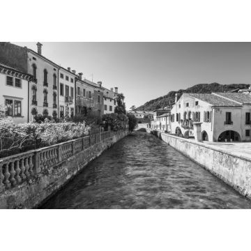 Lais Puzzle - Die Stadt Vittorio Veneto in schwarz weiß - 2.000 Teile