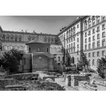 Lais Puzzle - Rotunde des Heiligen Georg in Sofia, Bulgarien in schwarz weiß - 500, 1.000 & 2.000 Teile