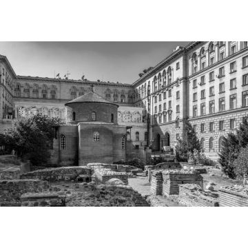 Lais Puzzle - Rotunde des Heiligen Georg in Sofia, Bulgarien in schwarz weiß - 2.000 Teile