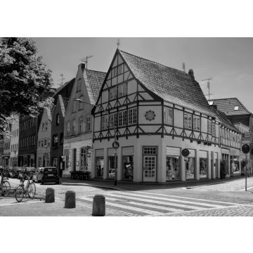 Lais Puzzle - Altstadt von Glückstadt in Deutschland in schwarz weiß - 500, 1.000 & 2.000 Teile