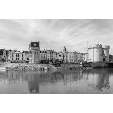 Lais Puzzle - Verdun, Lothringen, Frankreich in schwarz weiß - 2.000 Teile