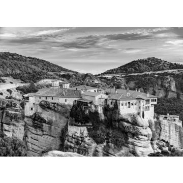 Lais Puzzle - Klöster in Meteora, Griechenland in schwarz weiß - 500, 1.000 & 2.000 Teile