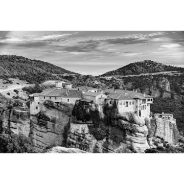 Lais Puzzle - Klöster in Meteora, Griechenland in schwarz weiß - 2.000 Teile
