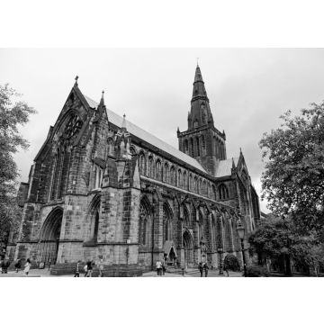 Lais Puzzle - Kathedrale von Glasgow - Glasgow, Schottland, Vereinigtes Königreich in schwarz weiß - 500, 1.000 & 2.000 Teile