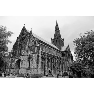 Lais Puzzle - Kathedrale von Glasgow - Glasgow, Schottland, Vereinigtes Königreich in schwarz weiß - 2.000 Teile