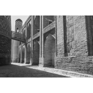 Lais Puzzle - Historische Architektur in Chiwa, Usbekistan in schwarz weiß - 2.000 Teile