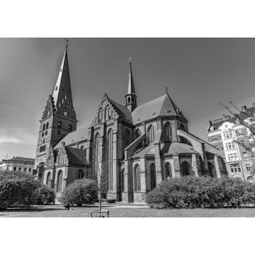 Lais Puzzle - St. Peter Kirche in Malmö, Schweden in schwarz weiß - 1.000 Teile
