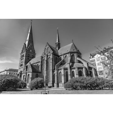 Lais Puzzle - St. Peter Kirche in Malmö, Schweden in schwarz weiß - 2.000 Teile