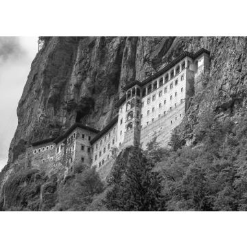 Lais Puzzle - Sumela-Kloster in Trabzon, Türkei in schwarz weiß - 500, 1.000 & 2.000 Teile
