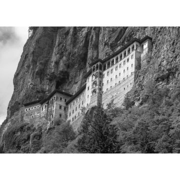 Lais Puzzle - Sumela-Kloster in Trabzon, Türkei in schwarz weiß - 1.000 Teile