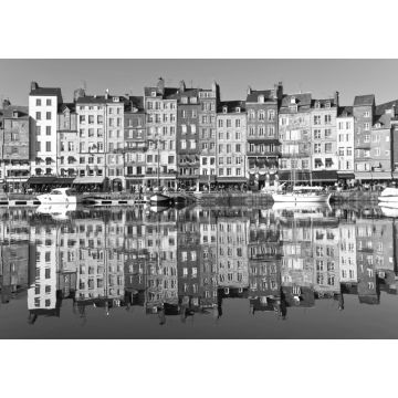 Lais Puzzle - Honfleur Normandie in schwarz weiß - 1.000 Teile