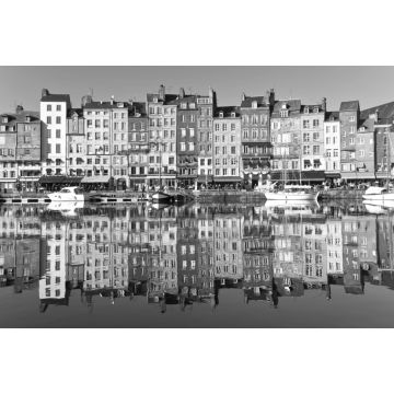 Lais Puzzle - Honfleur Normandie in schwarz weiß - 2.000 Teile