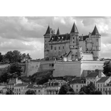 Lais Puzzle - Schloss Saumur - Loiretal - Frankreich in schwarz weiß - 1.000 Teile