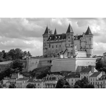Lais Puzzle - Schloss Saumur - Loiretal - Frankreich in schwarz weiß - 2.000 Teile