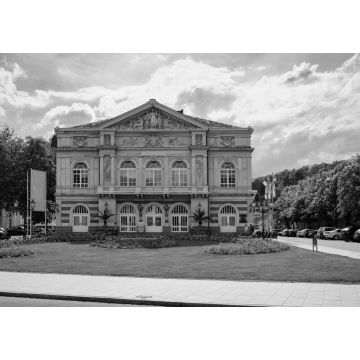 Lais Puzzle - Theater am Goetheplatz in Baden Baden in schwarz weiß - 1.000 Teile