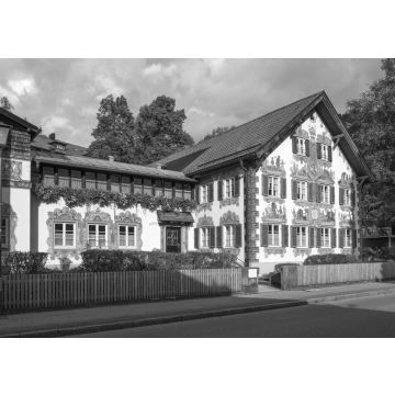 Lais Puzzle - Oberammergau, Deutschland: Hänsel und Gretel-Haus in schwarz weiß - 500, 1.000 & 2.000 Teile