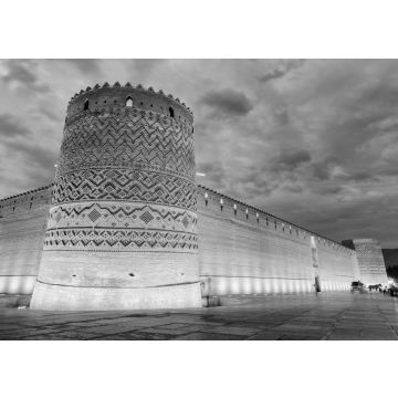 Lais Puzzle - Wunderschöne Abendansicht der Karim-Khan-Zitadelle, Shiraz, Iran in schwarz weiß - 500, 1.000 & 2.000 Teile
