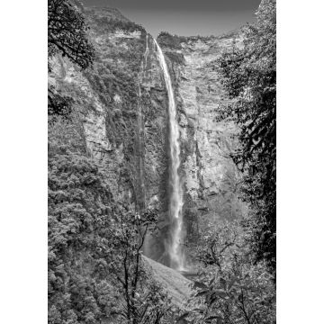 Lais Puzzle - Gocta höchster Wasserfall, Amazonas, Peru in schwarz weiß - 1.000 Teile