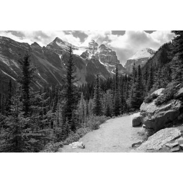 Lais Puzzle - Lake Louise, Alberta, Kanada in schwarz weiß - 2.000 Teile