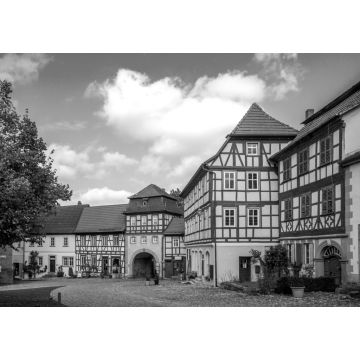 Lais Puzzle - Marktplatz, Königsberg in Bayern, Deutschland in schwarz weiß - 1.000 Teile