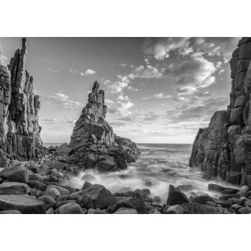 Lais Puzzle - The Pinnacles Rock, Cape Woolami, Phillip Island, Australien in schwarz weiß - 1.000 Teile
