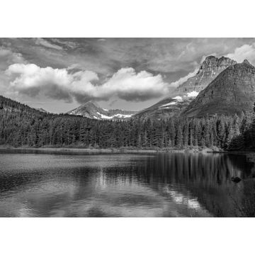 Lais Puzzle - Fischerkappe am Glacier National Park in schwarz weiß - 1.000 Teile