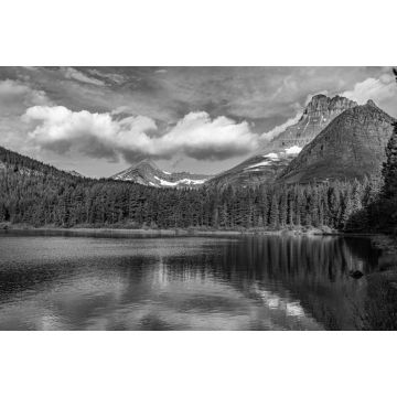 Lais Puzzle - Fischerkappe am Glacier National Park in schwarz weiß - 2.000 Teile