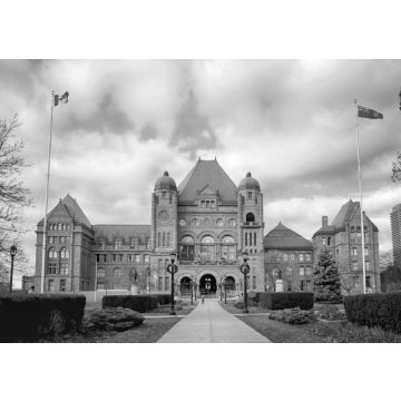 Lais Puzzle - Legislative Versammlung von Ontario im Queens Park zur Weihnachtszeit. Toronto, Ontario in schwarz weiß - 500, 1.000 & 2.000 Teile