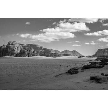 Lais Puzzle - Wadi-Rum-Wüste, Jordanien in schwarz weiß - 2.000 Teile