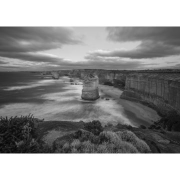 Lais Puzzle - zwölf apostel bei sonnenaufgang, great ocean road in victoria, australien in schwarz weiß - 1.000 & 2.000 Teile
