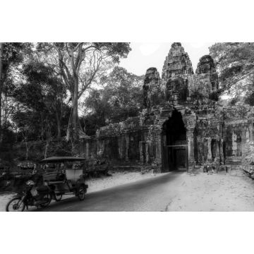 Lais Puzzle - Angkor Komplex Touristenattraktion Angkor Wat Archäologischer Park in Siem Reap Kambodscha in schwarz weiß - 2.000 Teile