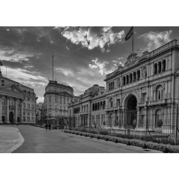 Lais Puzzle - Casa Rosada, Sitz des argentinischen Präsidenten und der Exekutive, Plaza de Mayo, Buneos Aires, Argentinien in schwarz weiß - 500, 1.000 & 2.000 Teile