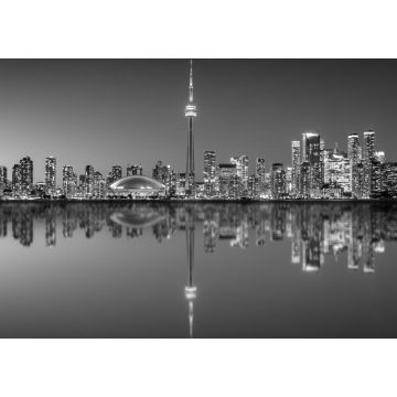 Lais Puzzle - Skyline von Toronto am Morgen in schwarz weiß - 1.000 Teile